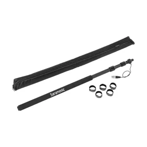 Saramonic Boompole Lite 3-Section Carbon Fiber with Internal Coiled XLR Cable (8.2')