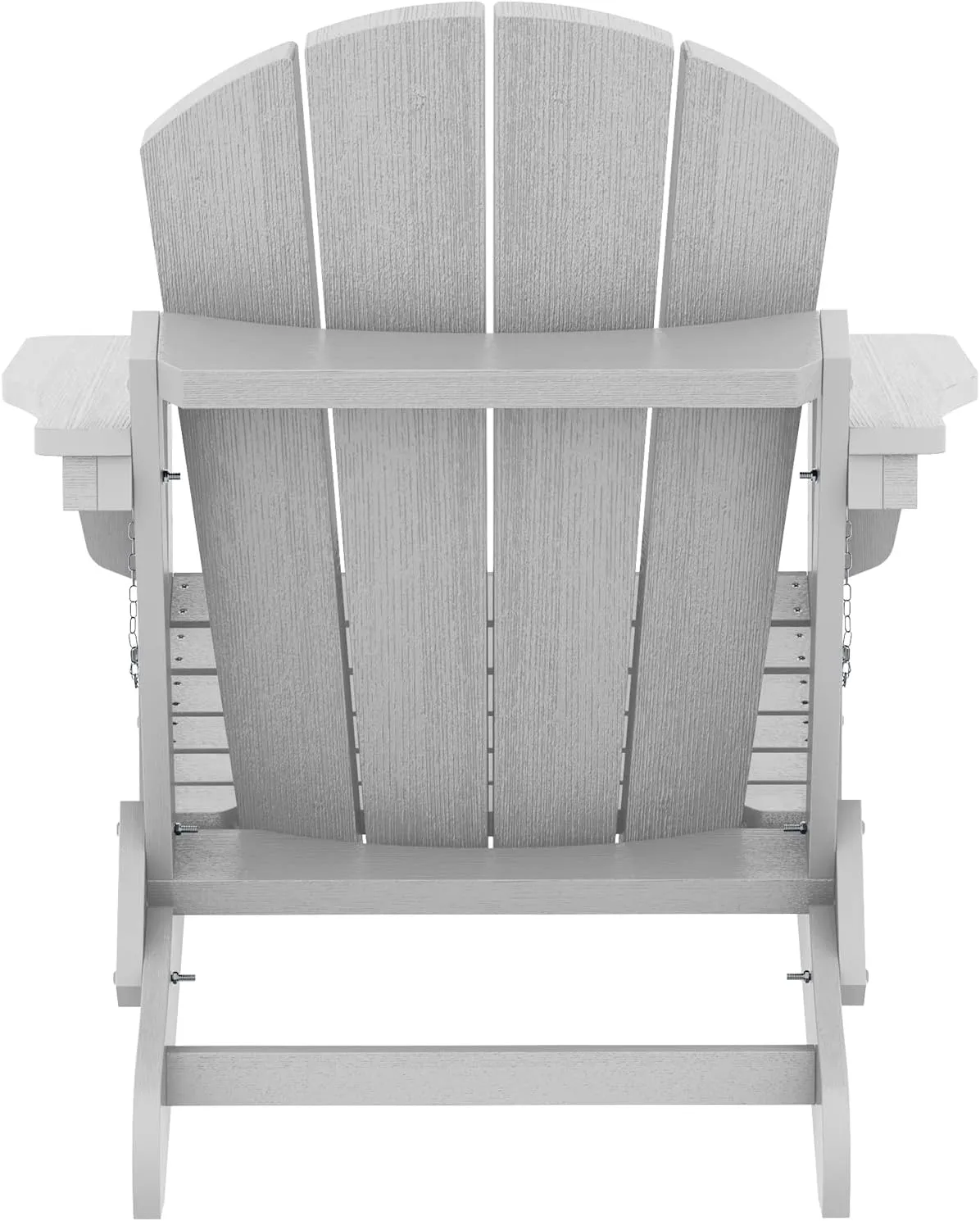 SERWALL Folding Adirondack Chair for Patio Garden Outdoors Fire Pit- Spanish Gray