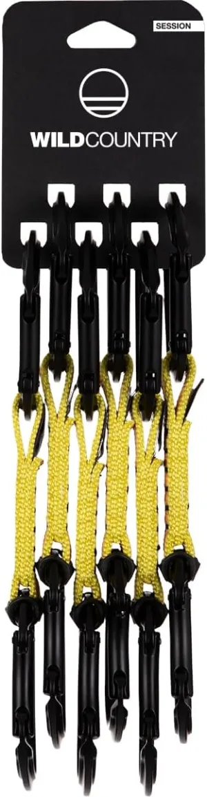 Session Rock Climbing Quickdraw - Durable Quickdraw with Lightweight Aluminum Carabiners