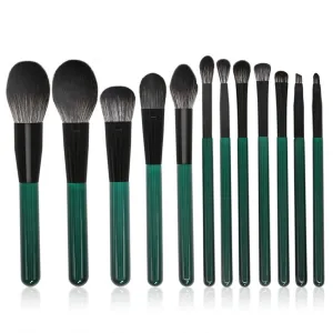 Set Of 12 Eyeshadow Brushes Eye Makeup Brushes Smudging Nose Shadow Lip Beauty Tools