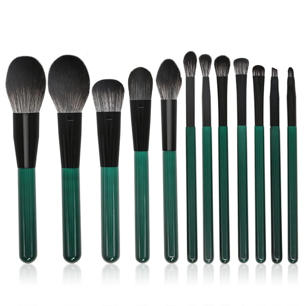 Set Of 12 Eyeshadow Brushes Eye Makeup Brushes Smudging Nose Shadow Lip Beauty Tools