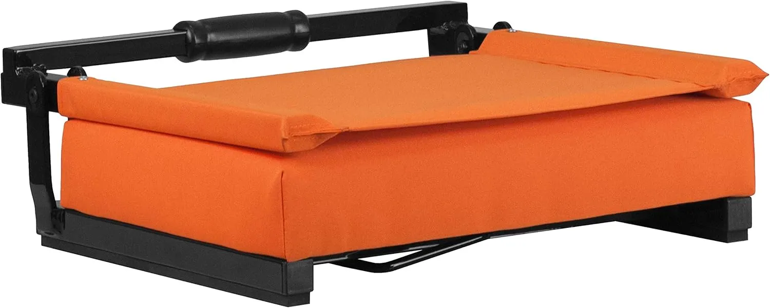 Set of 2 500 lb. Rated Lightweight Stadium Chair with Ultra-Padded Seat