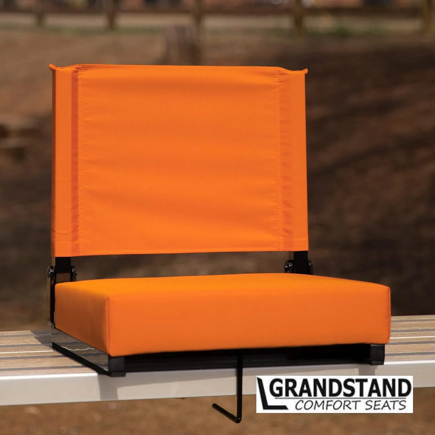 Set of 2 500 lb. Rated Lightweight Stadium Chair with Ultra-Padded Seat