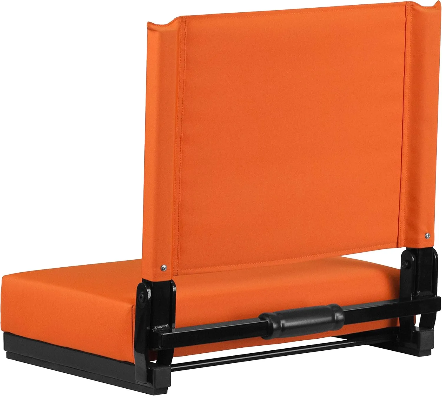 Set of 2 500 lb. Rated Lightweight Stadium Chair with Ultra-Padded Seat