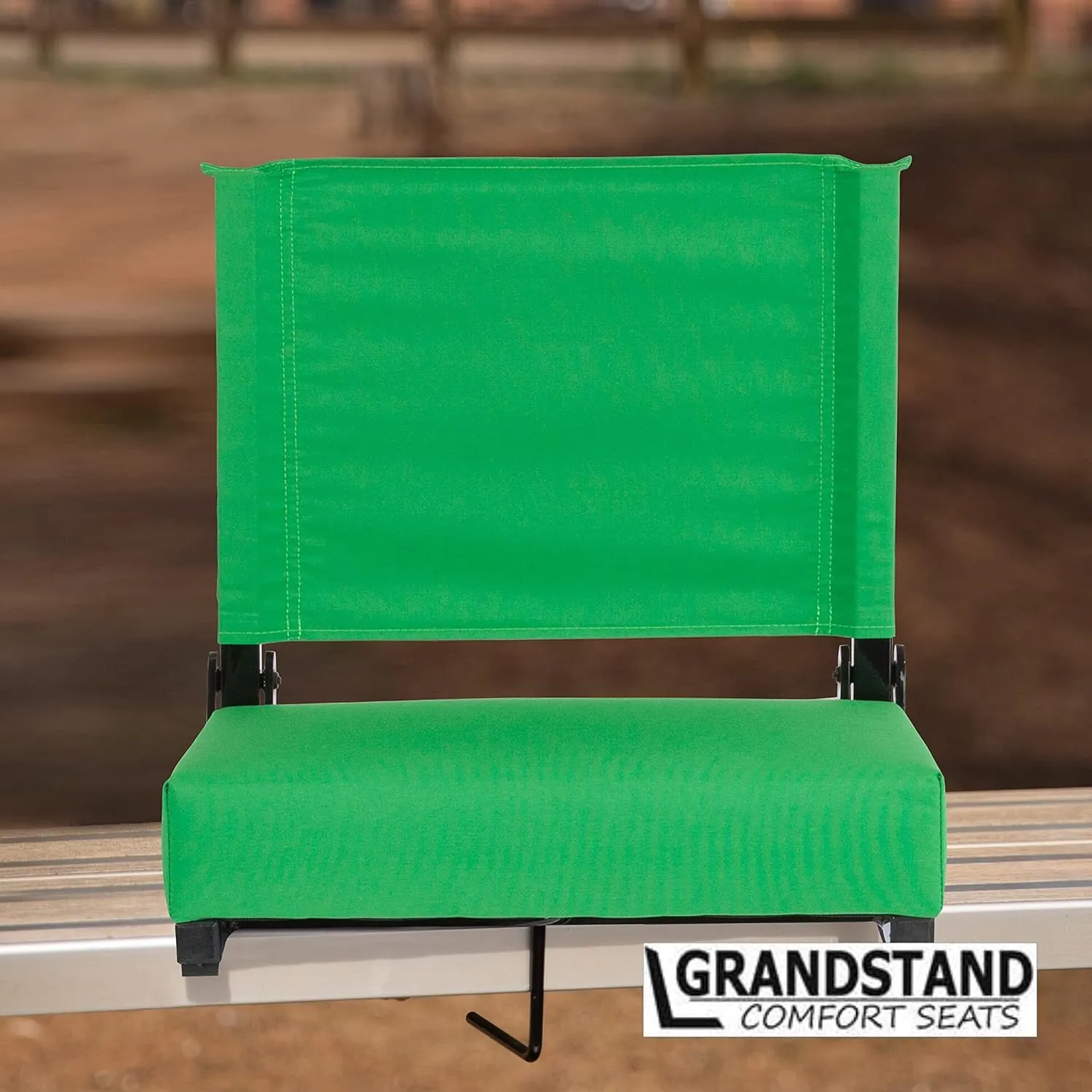 Set of 2 500 lb. Rated Lightweight Stadium Chair with Ultra-Padded Seat