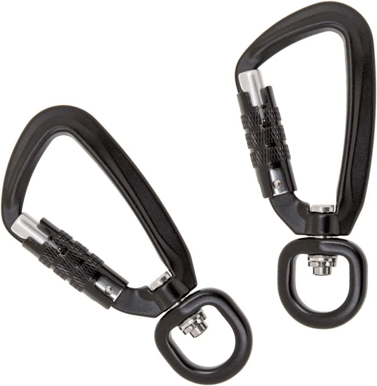 Set of 2 Auto Lock Carabiner Clips for Outdoor Use