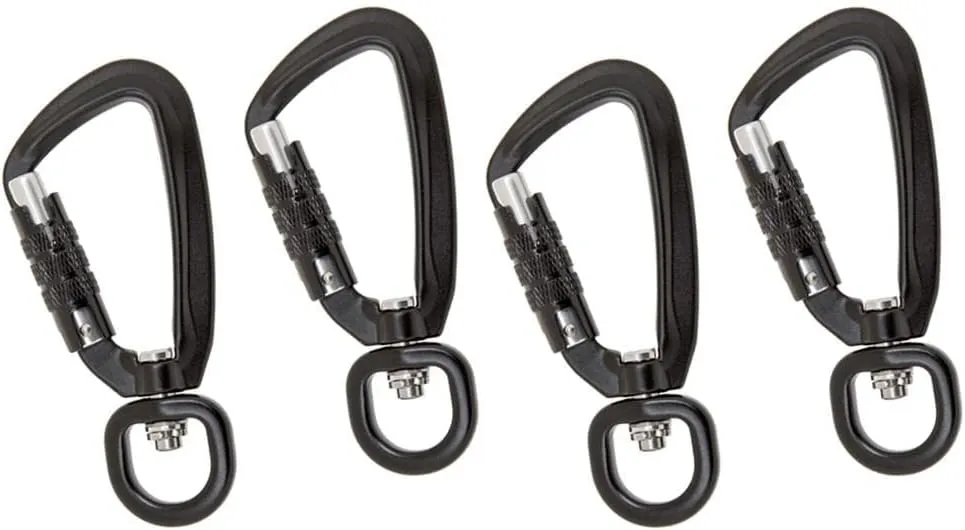 Set of 2 Auto Lock Carabiner Clips for Outdoor Use