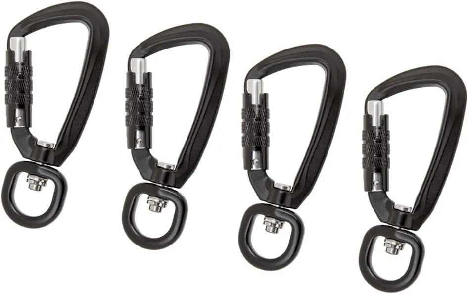 Set of 2 Auto Lock Carabiner Clips for Outdoor Use