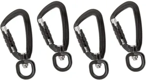 Set of 2 Auto Lock Carabiner Clips for Outdoor Use