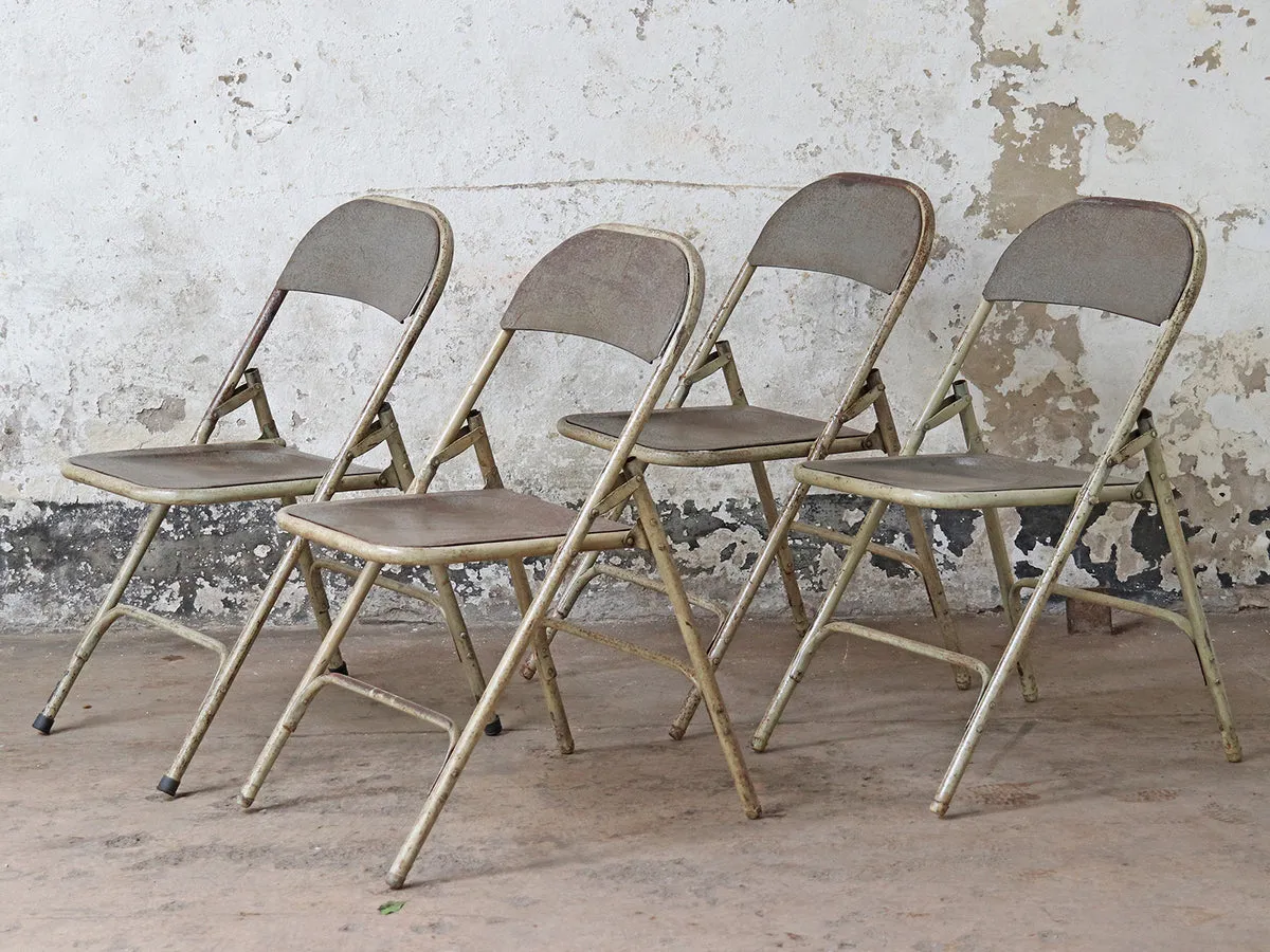 Silver Vintage Folding Chair
