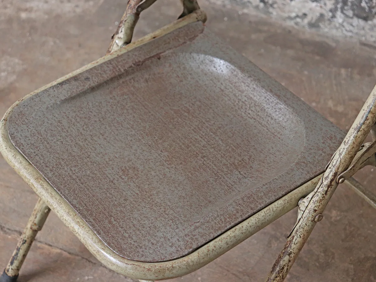 Silver Vintage Folding Chair
