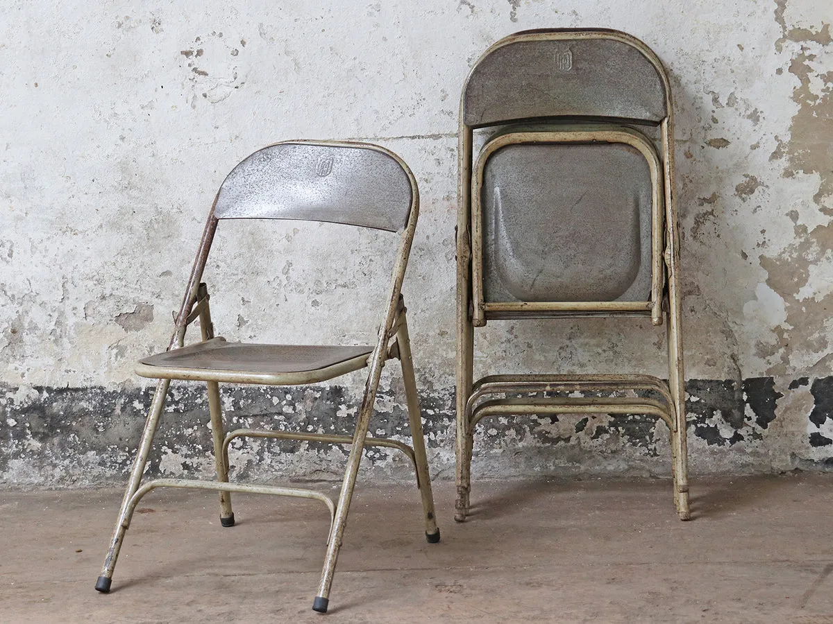 Silver Vintage Folding Chair