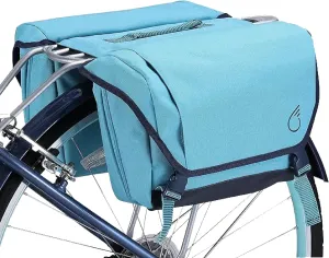 sixthreezero Dual Sided Bike Bag for Rear Rack, Waterproof Universal Bicycle Double Pannier Storage Bags, Cargo Trunk with Carry Handle