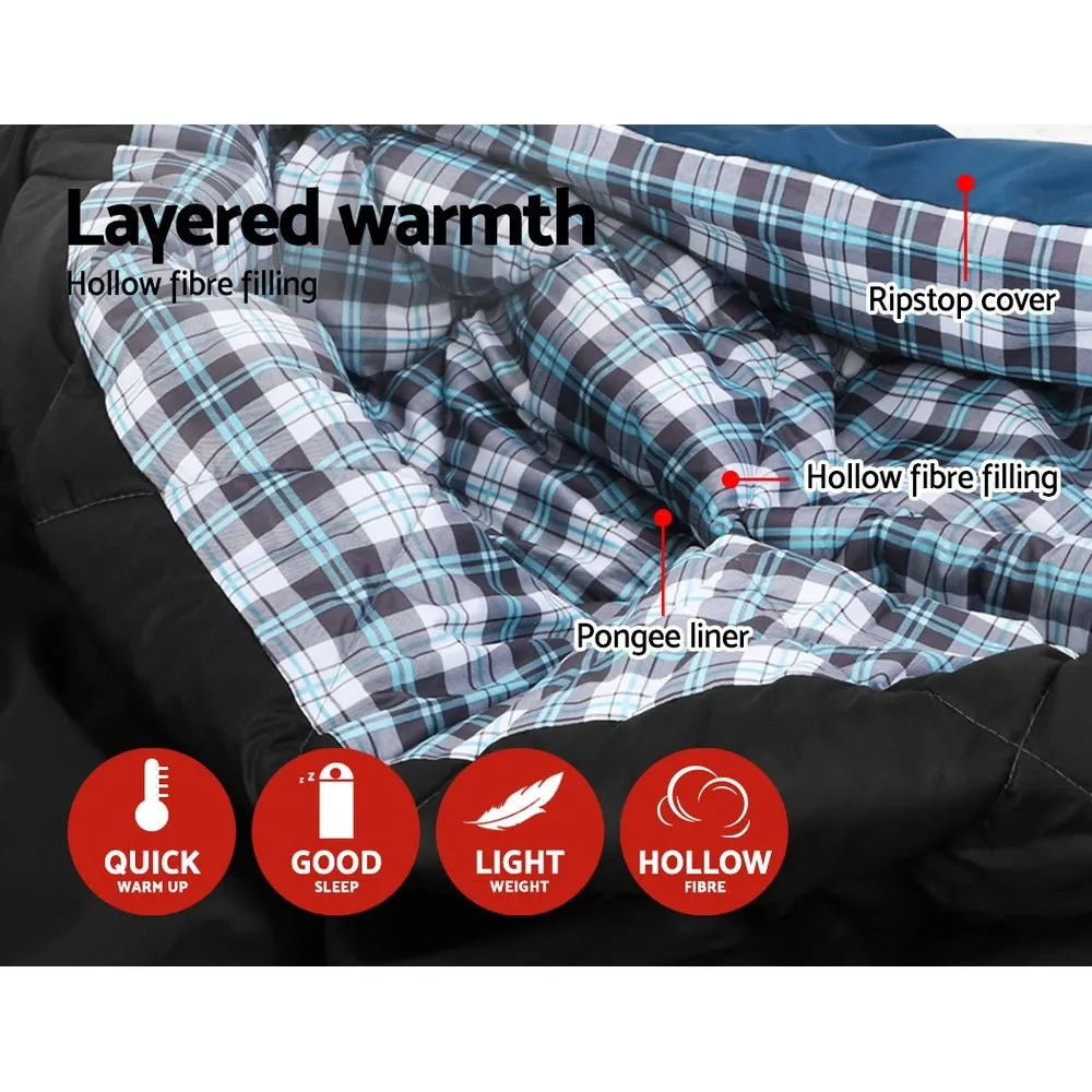 Sleeping Bag Camping Hiking Tent Outdoor Comfort 5 Degree Navy