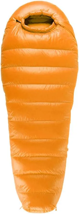 Sleeping Bag Filling 800g White Goose Down Winter Sleeping Bag Ultralight Backpacking Mummy Down Sleeping Bag for Lightweight Hiking & Camping(Orange)