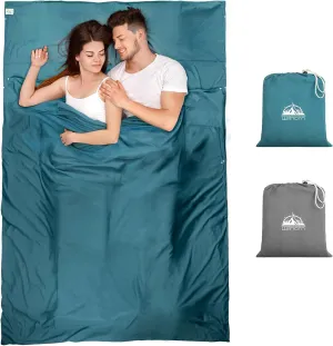 Sleeping Bag Liner,Travel Sheets & Adult Sleep Sack & Self Tan Sleep Sack for Backpacking,Hotel, Hostels, Lightweight Single Camping Sleep Pod