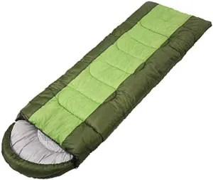 Sleeping Bag Portable 3 Seasons Outdoor Hiking Camping Tools Gear, Compose to a Double Sleeping Bag, with Lightweight Compression Sack