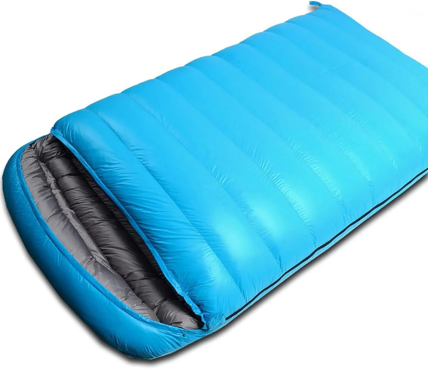 Sleeping Bag Ultralight Camping Double Sleeping Bag Winter Autumn Envelope Duck Down Double Sleeping Bag with 2colors