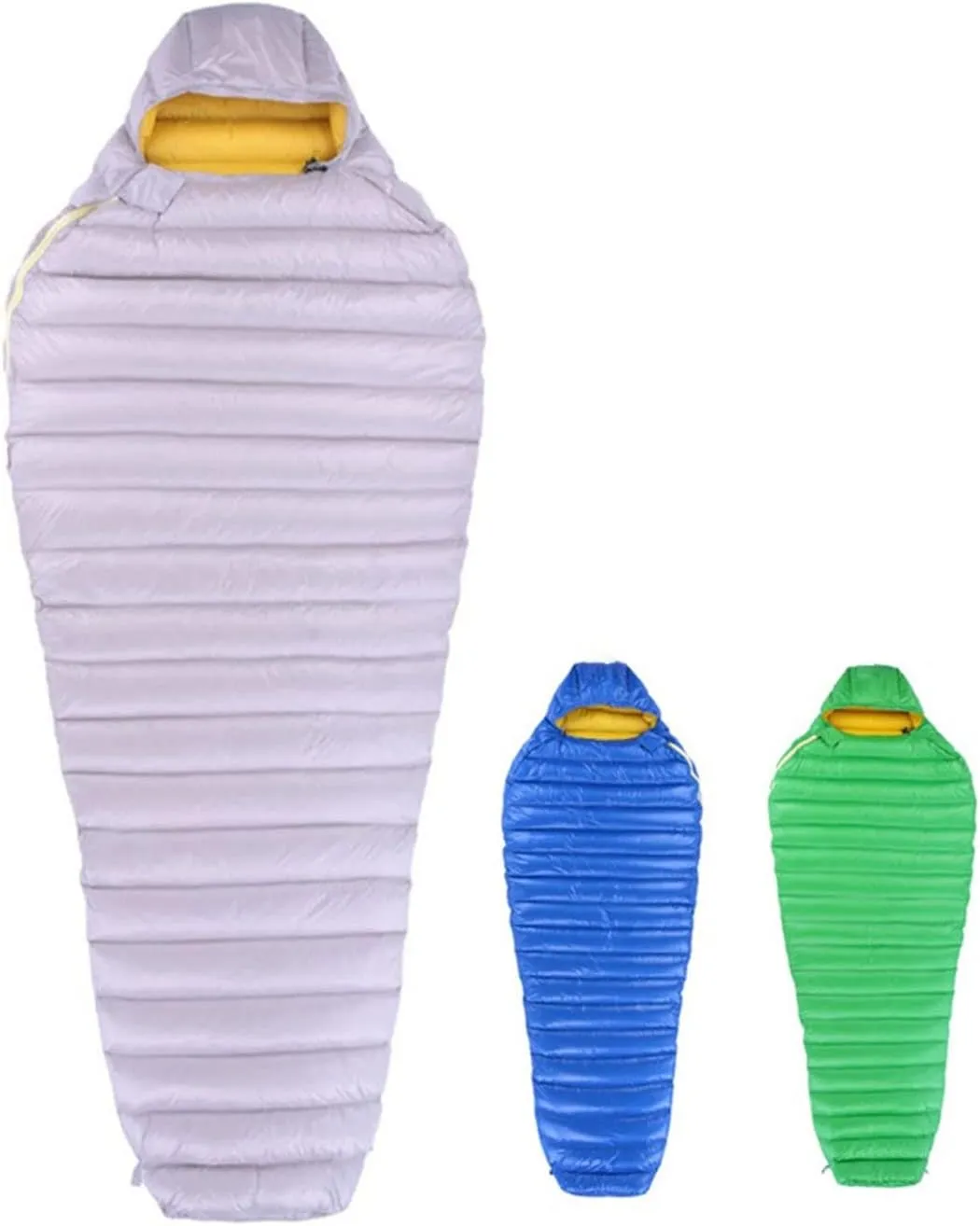 Sleeping Bags Outdoor Camp White Goose Down Sleeping Bag Mummy Type Sleeping Gear Water Repellent Down