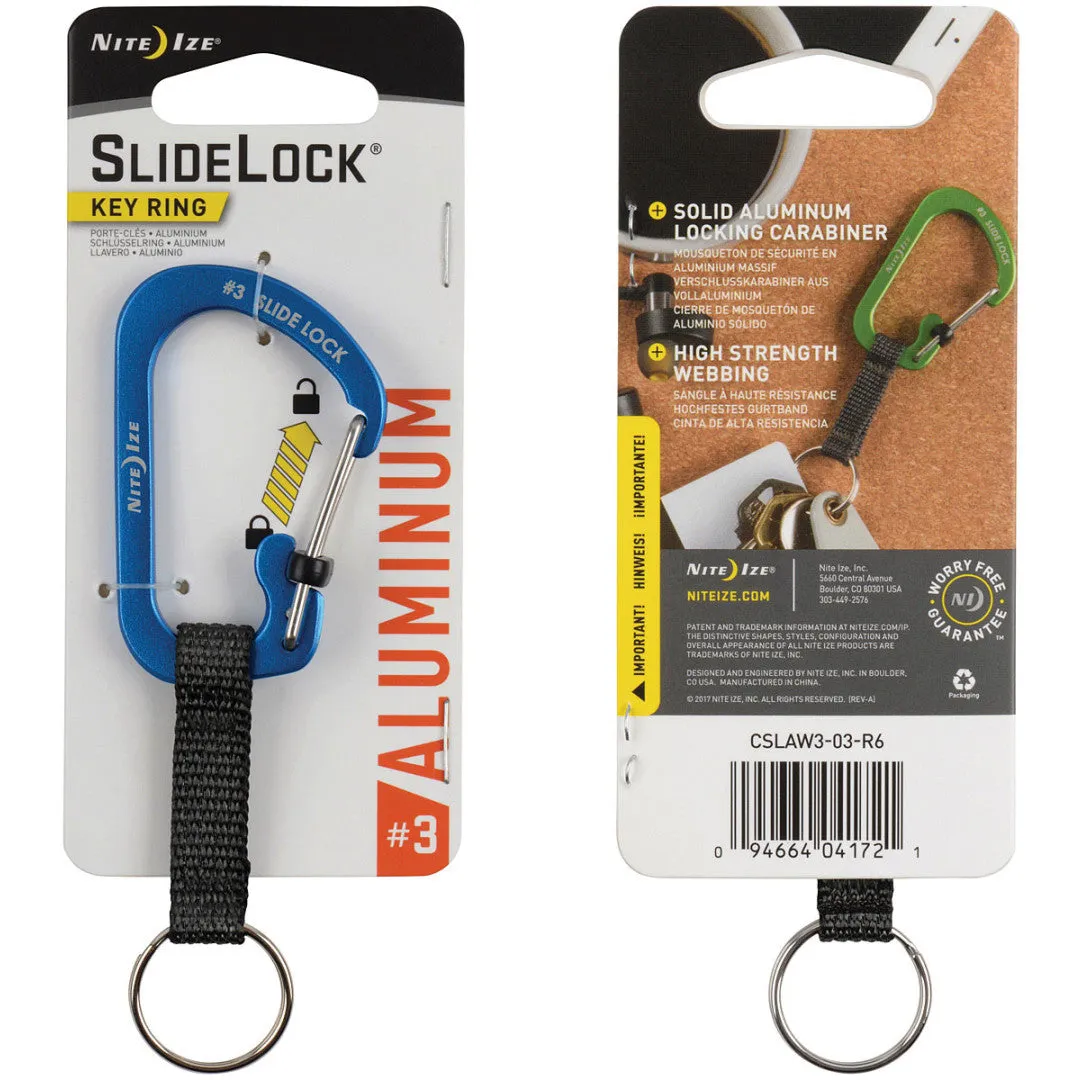 SLIDELOCK KEY RING ALUMINUM