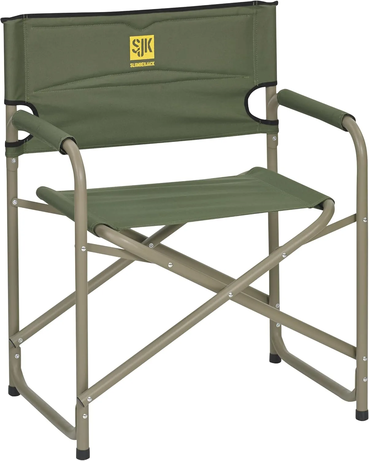 Slumberjack SJK Big Steel Padded Camping Portable Arm Chair Weight Capacity 325lbs for Adults