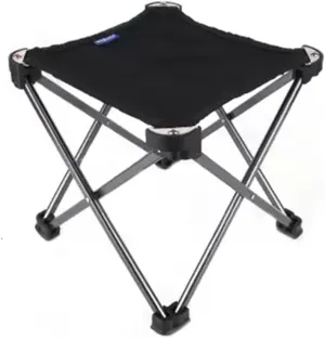 Small Folding Camping Stool Portable Outdoor Folding Seat Slacker Chair, for Camping, Fishing, Hiking, Garden, Beach, BBQ, Picnic, Sketching,Black,Small
