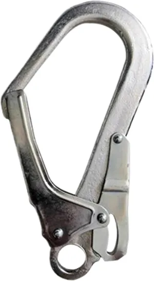 Snap Auto Locking Carabiner, Snap Hooks, D-Shape Sturdy Alloy Steel Grappling Hook, Professional Fall Protection Hooks Heavy Duty for Safety, Climbing, Rappelling, Abseiling