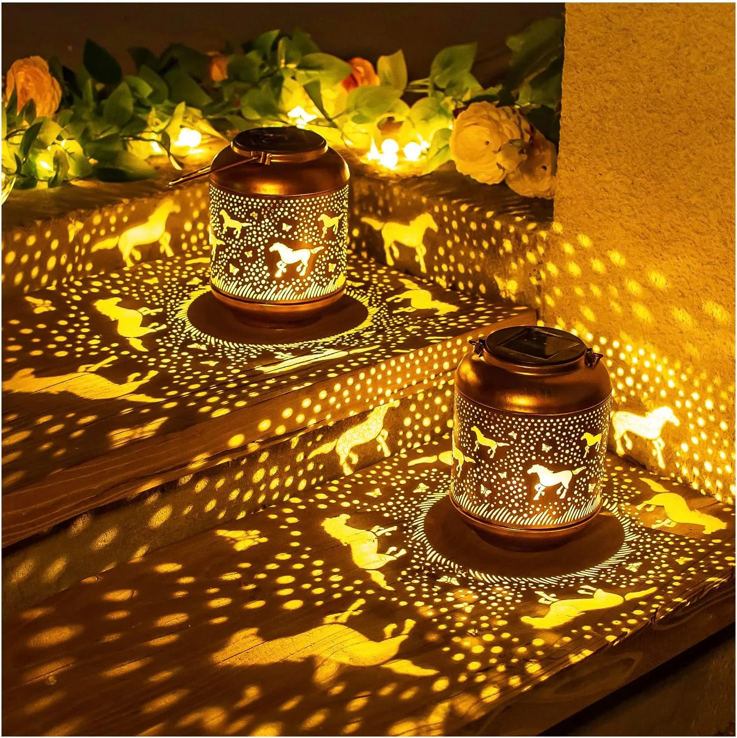 Solar Lanterns Outdoor Waterproof,  Decorative Light for Yard,Patio,Lawn,Tabletop,Pathway,Landscape,Garden Decor