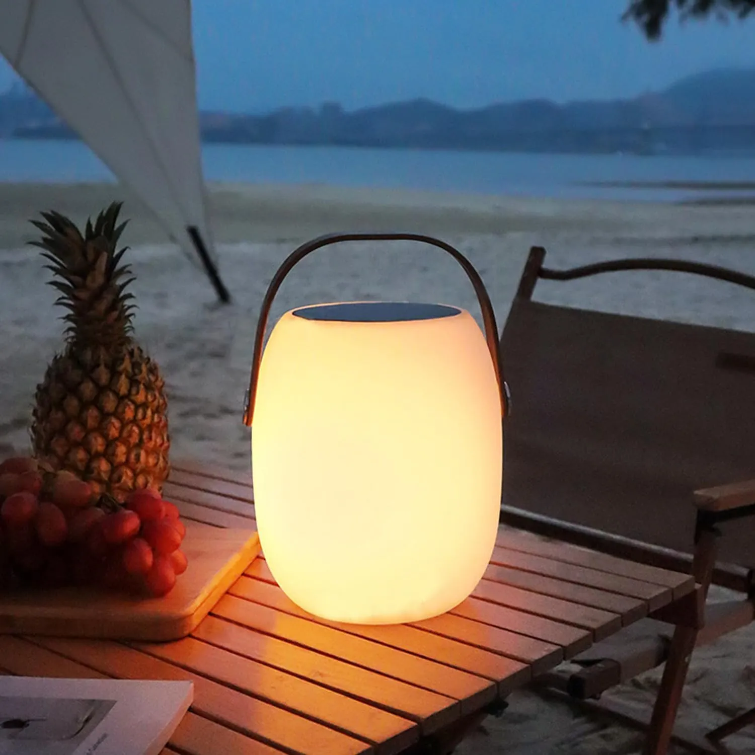 Solar Powered Camping Lanterns,Portable Waterproof Camping Lights,Modern Outdoor Lights for Party,Tent,Beach,Yard and Garden