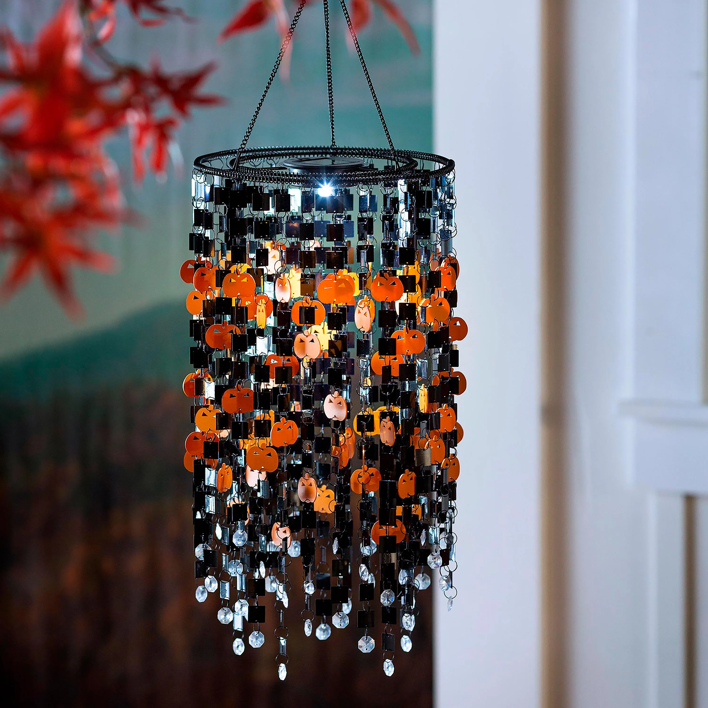 Solar Pumpkin Mobile Lantern