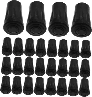 Sosoport 50pcs Trekking Pole Tips for Walking Sticks Hiking Poles Fit Shock-Absorbing Floors Reduces Impact for Hikers