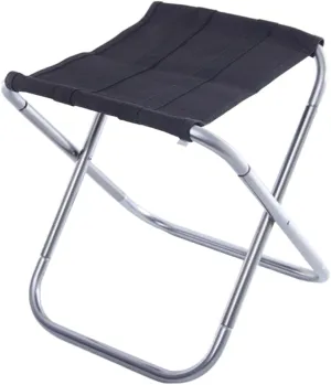 Sosoport Travel Train Chair Outdoor Folding Stool Aluminum Alloy Camping Essential Comfortable Durable