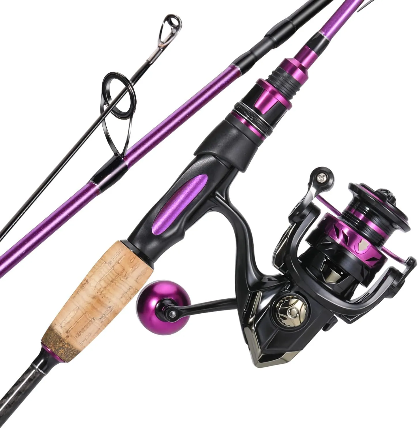 Sougayilang Spinning Combo, Medium Heavy Fishing Pole and 2000 Spinning Reel Set, Fishing Rod and Reel Commbo for Bass Fishing Tackle