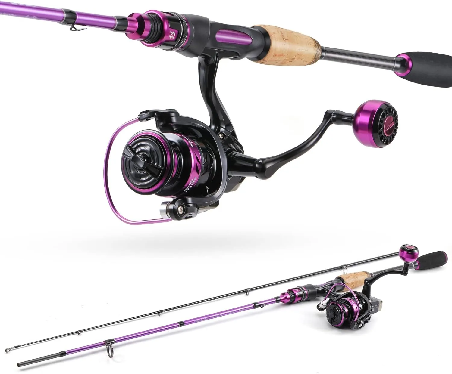 Sougayilang Spinning Combo, Medium Heavy Fishing Pole and 2000 Spinning Reel Set, Fishing Rod and Reel Commbo for Bass Fishing Tackle