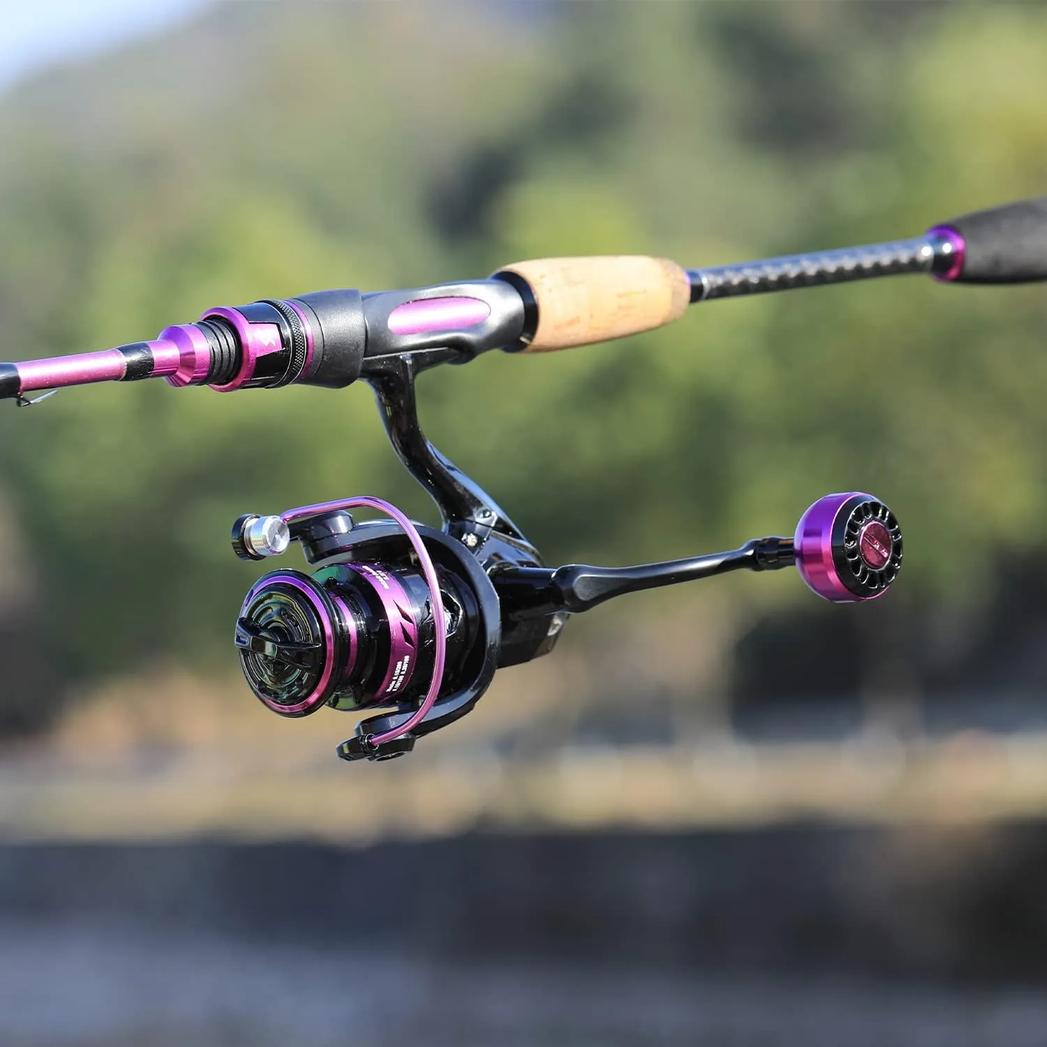 Sougayilang Spinning Combo, Medium Heavy Fishing Pole and 2000 Spinning Reel Set, Fishing Rod and Reel Commbo for Bass Fishing Tackle