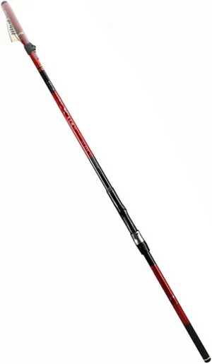 Spinning Fishing Rod Carbon Fiber Telescopic Fishing Pole 3.6m 4.5m 5.4m 6.3m Super Hard Ultralight Portable Travel Casting Rod for Adults Saltwater Freshwater(Color:Red,Size:3.6m)