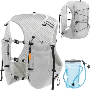 sportsnew Running Vest for Women Men, Lightweight 10L Hydration Backpack with Waterproof Phone Pocket, Breathable Pack for Hiking Trail Running Cycling Marathon