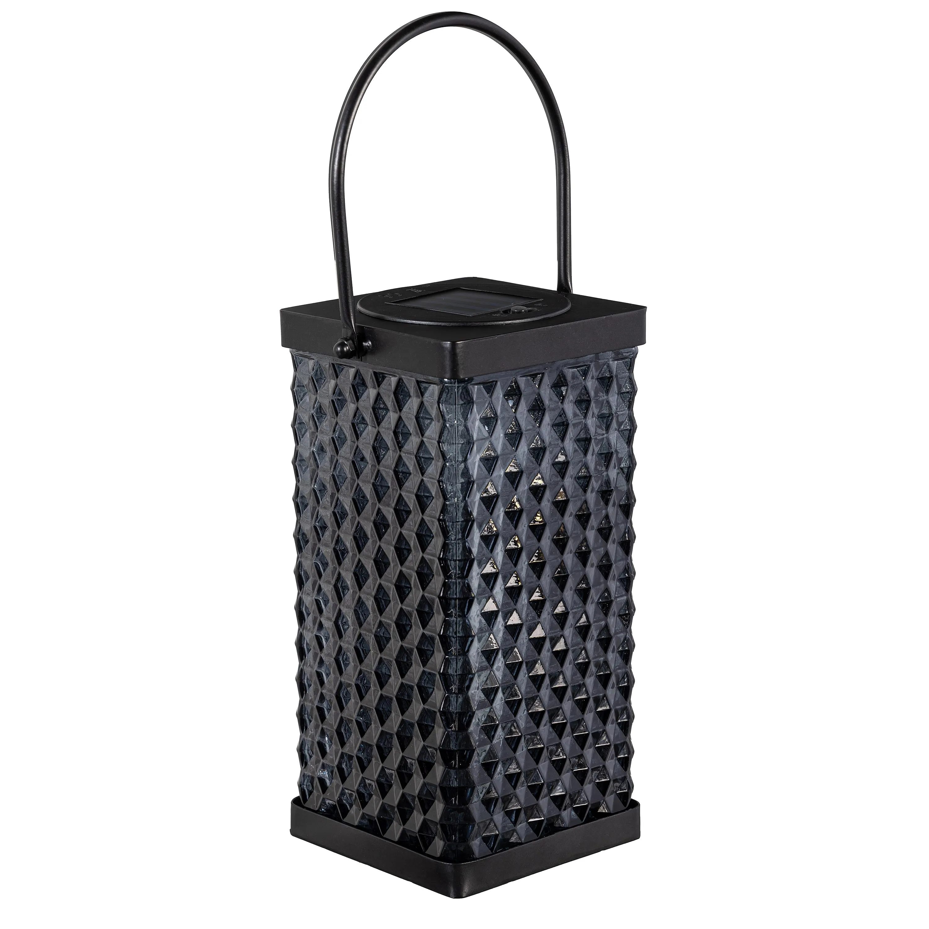Square Gray Solar Lantern