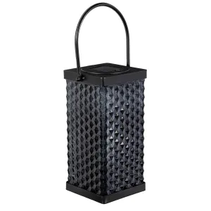 Square Gray Solar Lantern