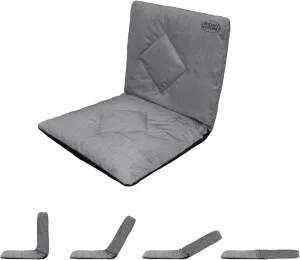 Stadium Seats, Meditation Cushion, Padded Floor Chair with Back Support, Adjustable Multiangle Floor Cushions, Japanese Floor Chair for Outdoor Indoor Reading Gaming & Working(Grey)