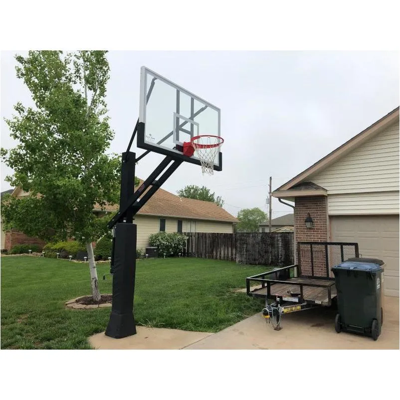 Stainless Olympian™ Supreme Adjustable Basketball Goal