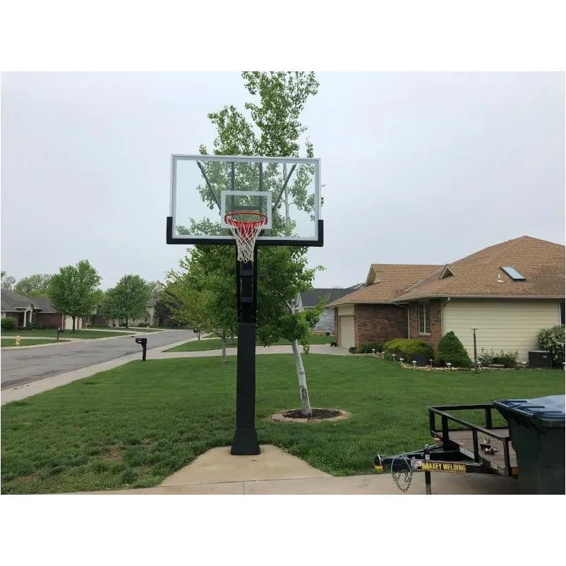 Stainless Olympian™ Supreme Adjustable Basketball Goal