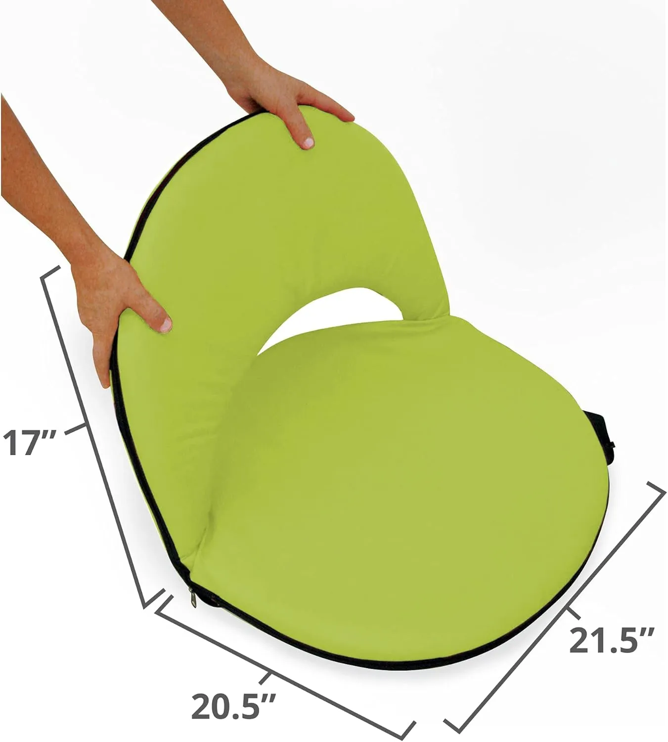 STANSPORT - Go Anywhere Multi-fold Comfy Padded Floor Chair With Back Support