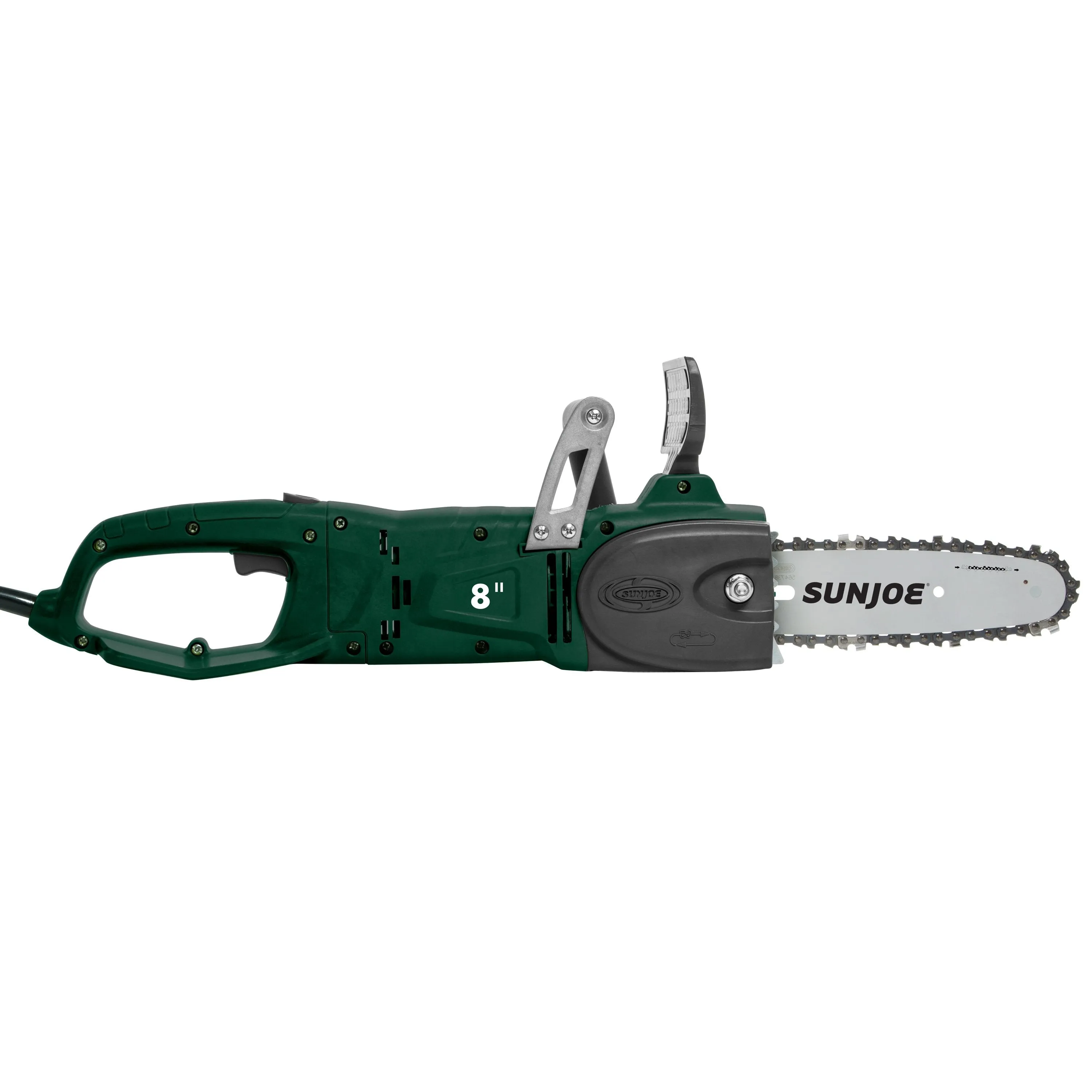 Sun Joe SWJ806E-HTG 2-in-1 Electric Convertible Pole Chain Saw | 8 inch | 8.0 Amp (Hunter Green)