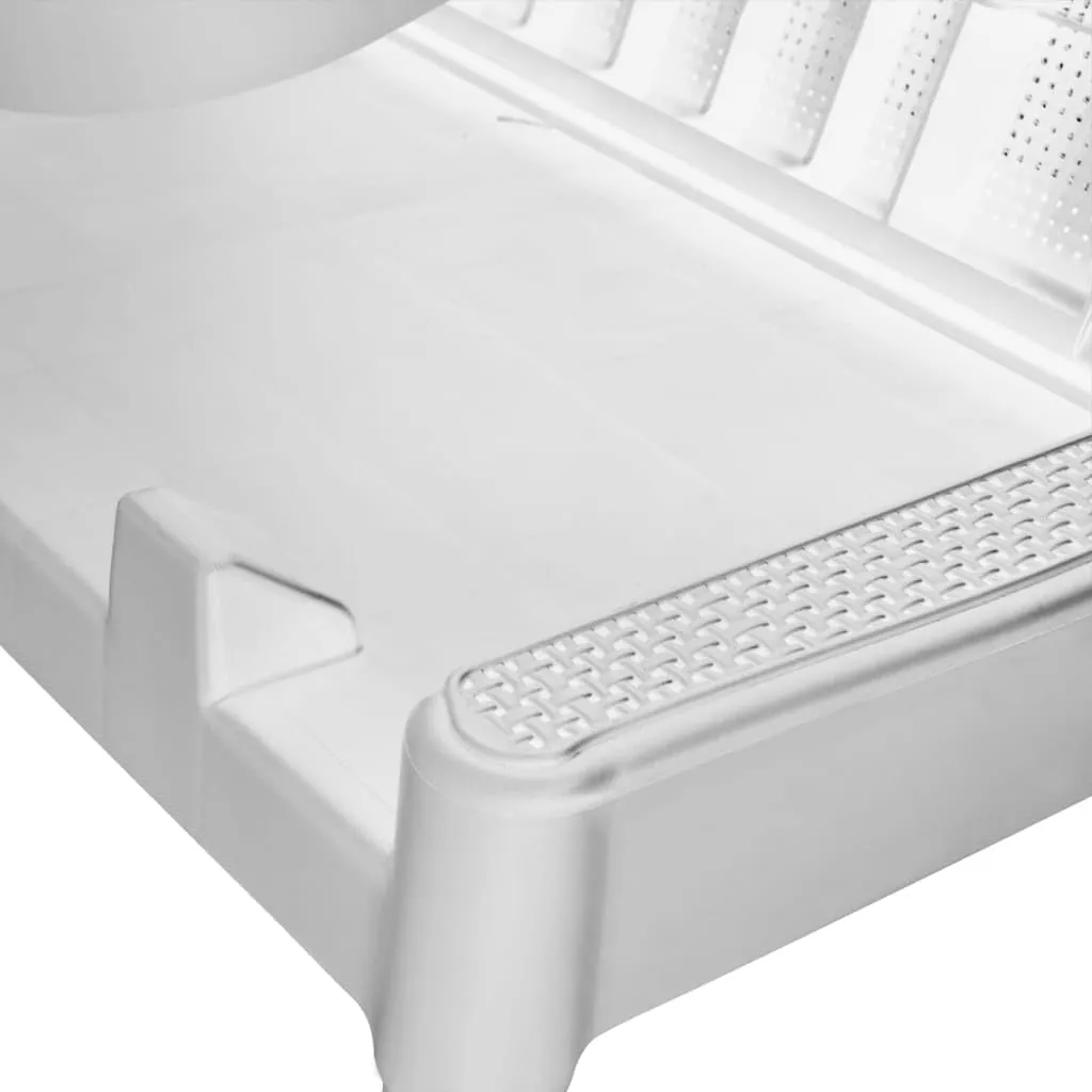 Sun Lounger with Cushion White 73.2"x23.6"x11.4" PPoutdoor Lounge Chairs Camping Chairs Tanning Chair Recliner chairSuitable for Gardens, courtyards