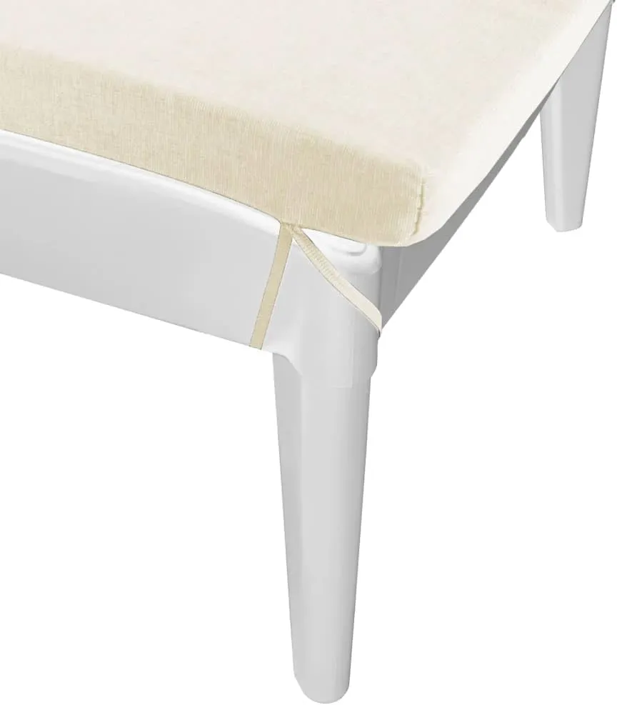 Sun Lounger with Cushion White 73.2"x23.6"x11.4" PPoutdoor Lounge Chairs Camping Chairs Tanning Chair Recliner chairSuitable for Gardens, courtyards