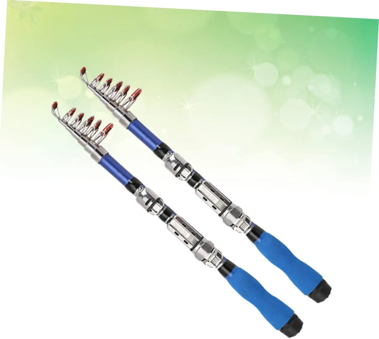 SUPVOX 2pcs Fishing Pole Carbon Fiber Fishing Rod Telescopic Fishing Rod Boat Fishing Rod Portable