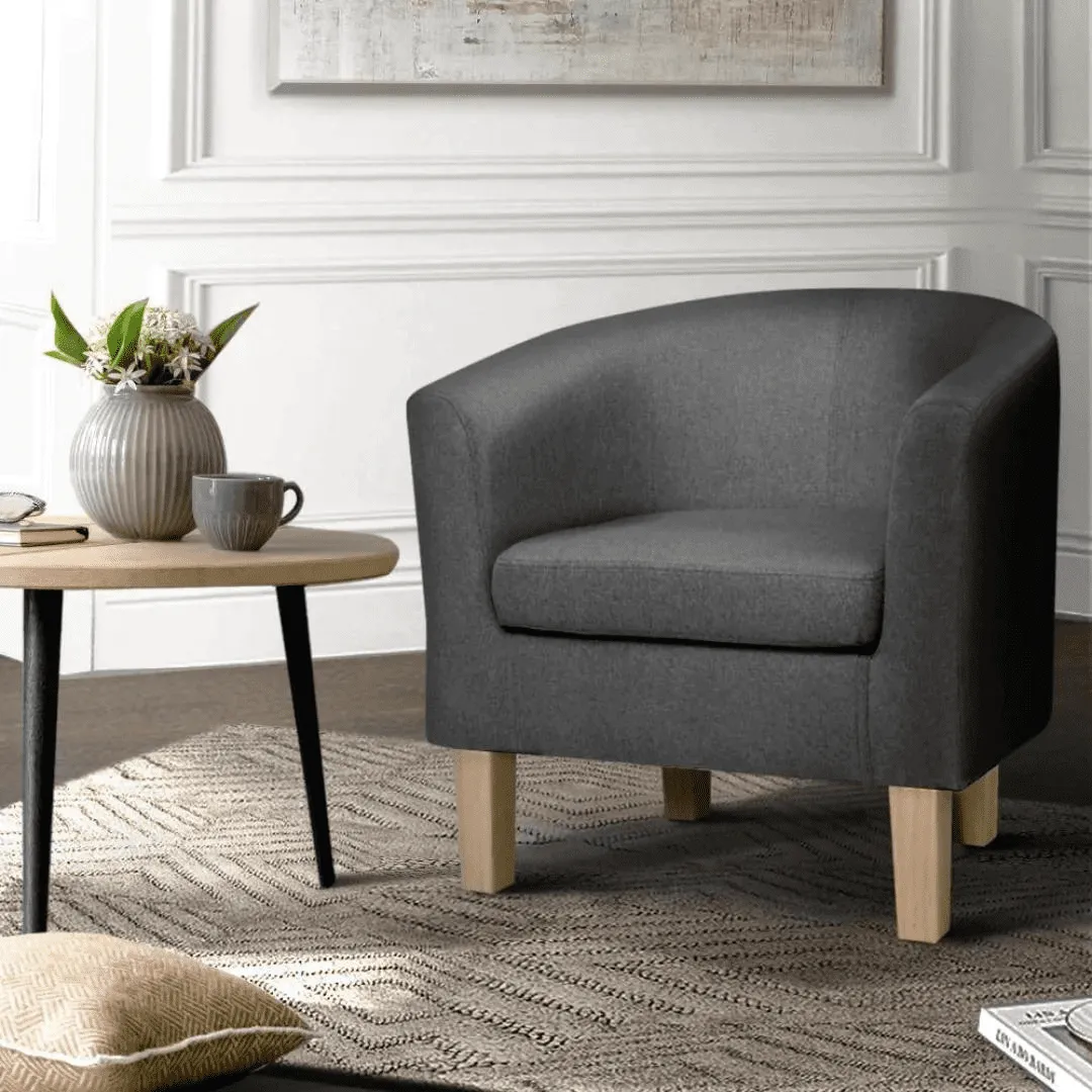 Tappa Fabric Accent Armchairs Sofa