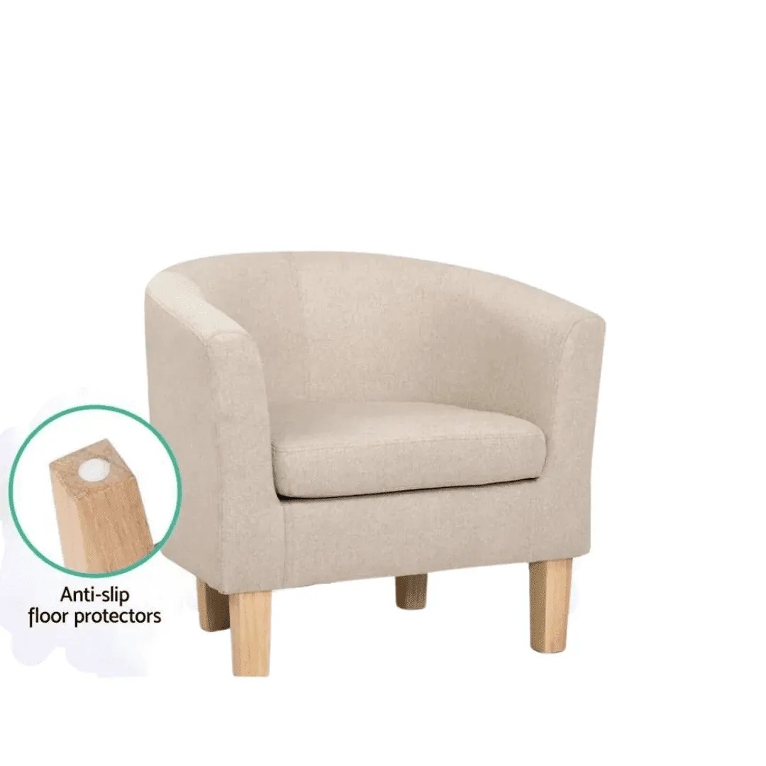 Tappa Fabric Accent Armchairs Sofa