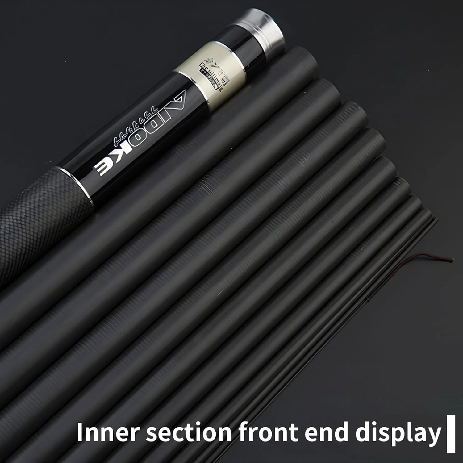 Telescopic Carbon Fiber Fishing Rod 8-12m Portable Fishing Pole Travel Rod for Rivers Lakes Reservoirs Streams